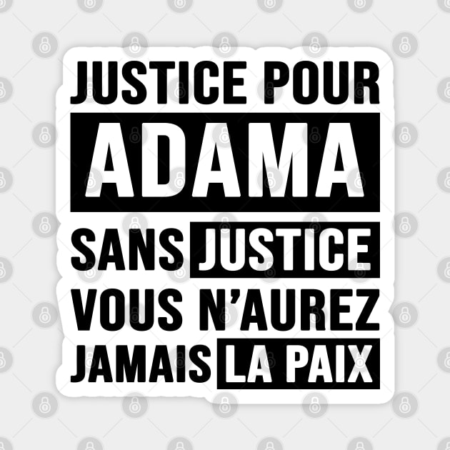 Justice Pour ADAMA Magnet by CF.LAB.DESIGN