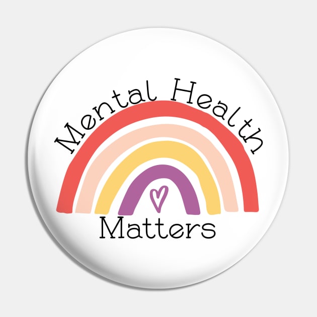 Mental Health Matters Pin by EtheLabelCo