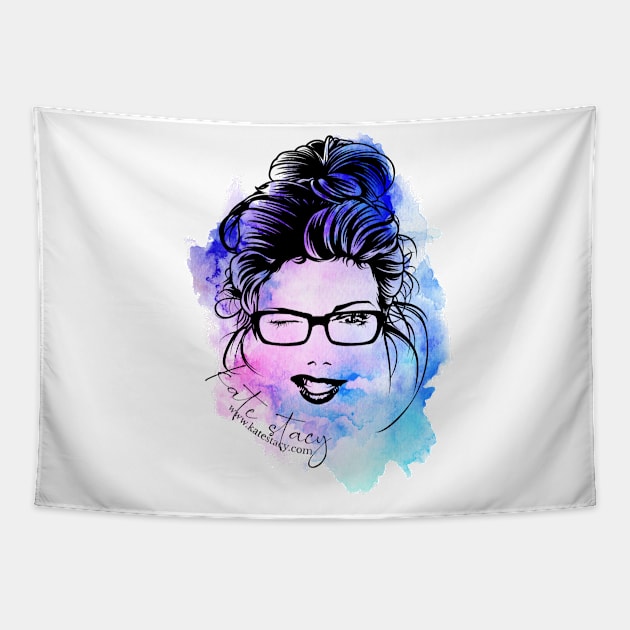 Nerdy Girl Tapestry by Kate Stacy