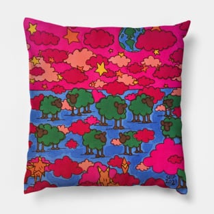 Foxes in the Spacesheep Pillow