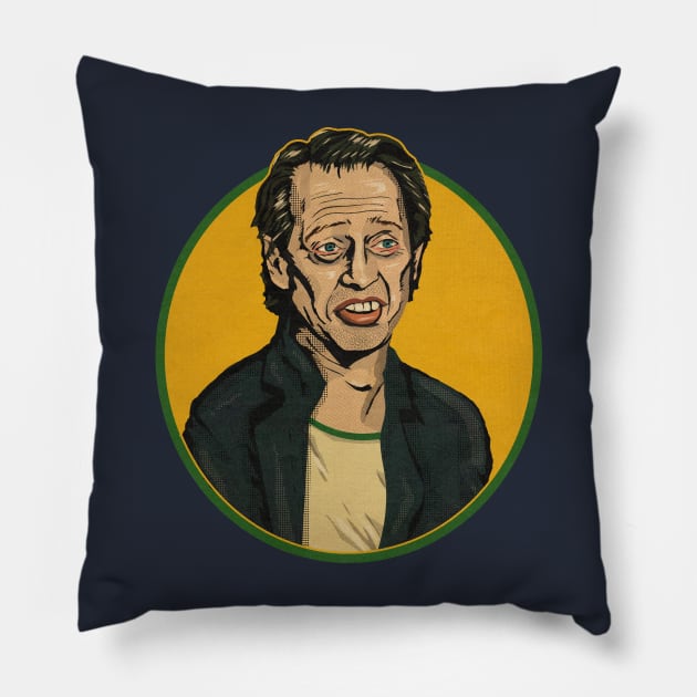 Buscemi Pillow by Jeff Brawn Illustration