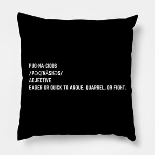 Pugnacious Vocabulary Word Pillow