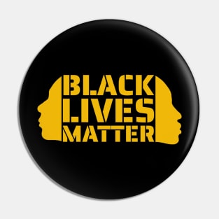 Black Lives Matter - Protest Against Racism - Slogan Typography Pin