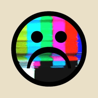 Sad Glitch Face T-Shirt