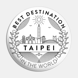 Taipei Minimal Badge Design Pin