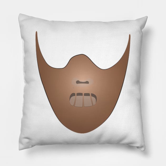 Scary Mask Pillow by Worldengine