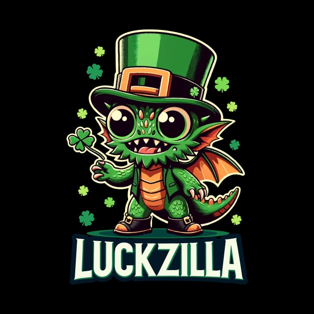 Leprechaun Dragon Delight - Luckzilla St. Paddy's by star trek fanart and more