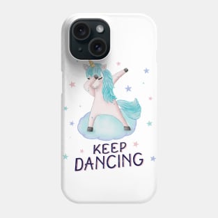 Dabbing unicorn Phone Case