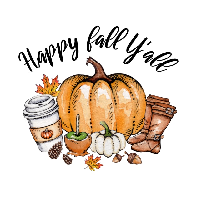 Happy fall Y'all by Ken Adams Store