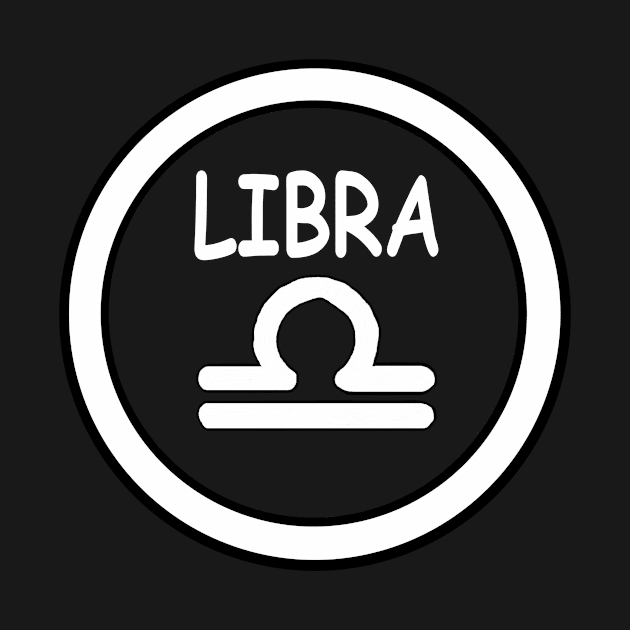 Libra, white circle, transparent background by kensor