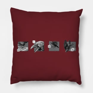 Social Raven Story Pillow