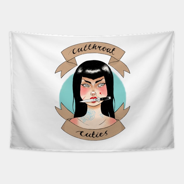 Cute but Psycho Tapestry by Entumaki