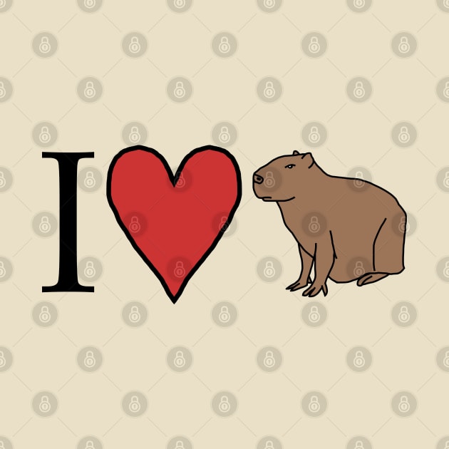 Capybara Love by ellenhenryart