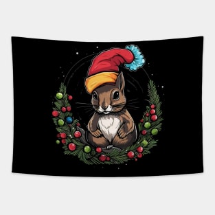 Squirrel Christmas Tapestry