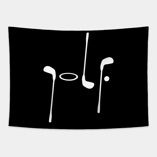 Golf - Cool Funny Golfer Gift Tapestry by clickbong12