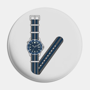 Diver's Watch on Nato Strap Pin