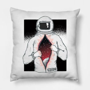 Astronaut With Universe Inside Pillow