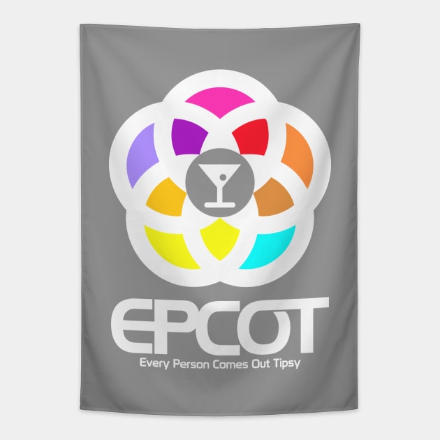 Every Person Comes Out Tipsy EPCOT Tapestry by GoAwayGreen