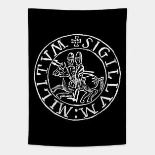 Knights Templar Seal, Christ, Christian Tapestry