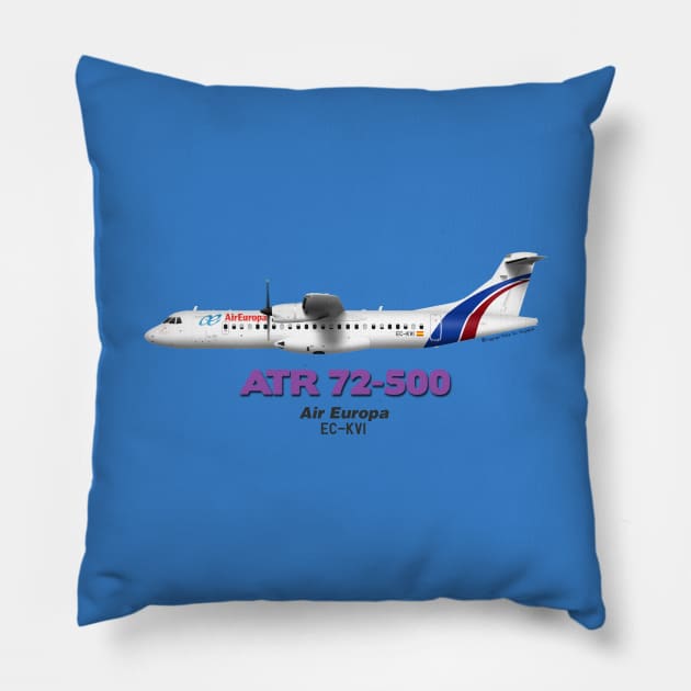 Avions de Transport Régional 72-500 - Air Europa Pillow by TheArtofFlying