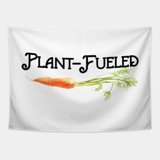 Plant-Fueled Vegan Slogan Tapestry