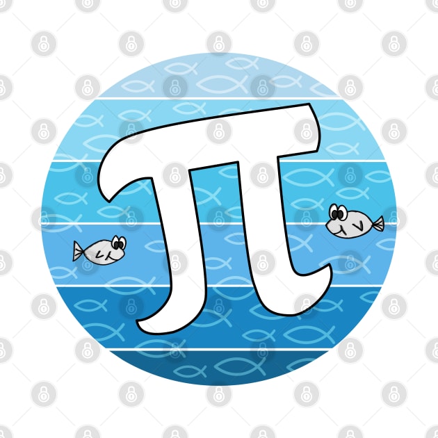 Fish Pi, Pi Day Mathematician Maths Teacher Funny by doodlerob