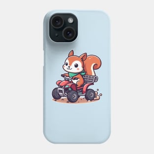 Cute squirrel ride ATV Phone Case