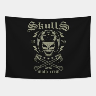 Skulls Moto Crew Tapestry