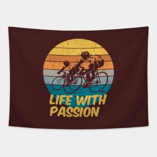 Cycling. Life With Passion Tapestry