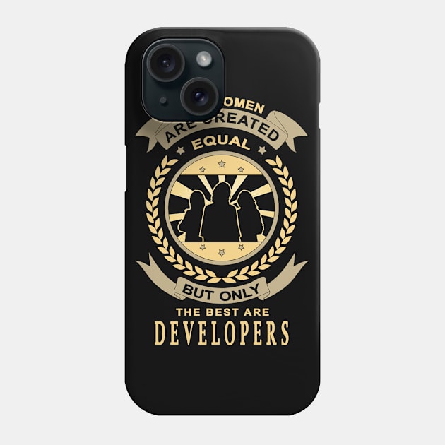 Gifts for Developers All Women Are Created Equal Developers Quotes Phone Case by jeric020290