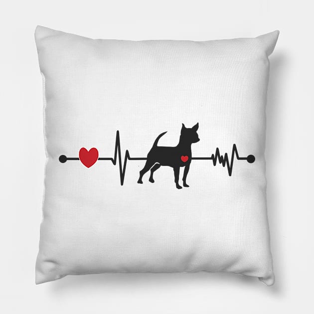 Love Your Chihuahua! Pillow by PeppermintClover