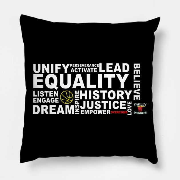 Black History Month Pillow by Philly Drinkers