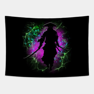 Neon Samurai Tapestry