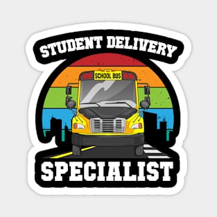 Student Delivery Specialist School Bus Driver Magnet