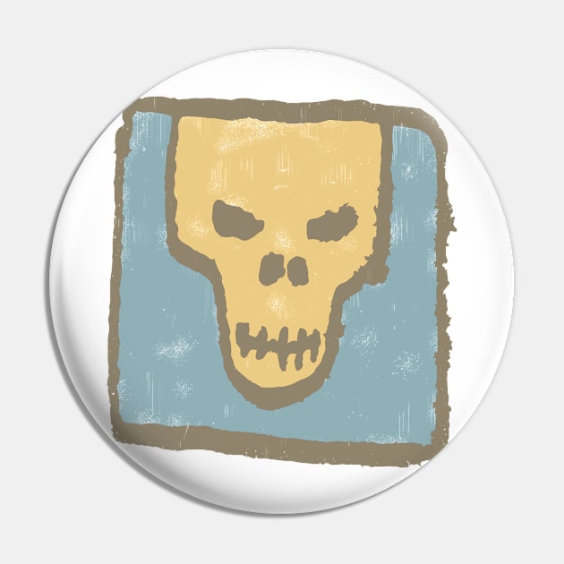 Skull Icon - Logo Pin by Nikokosmos