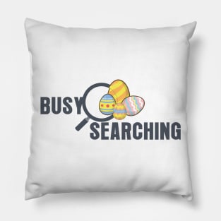 Busy Easter Eggs Searching Pillow