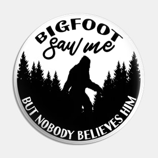 Bigfoot Silhouette Pin