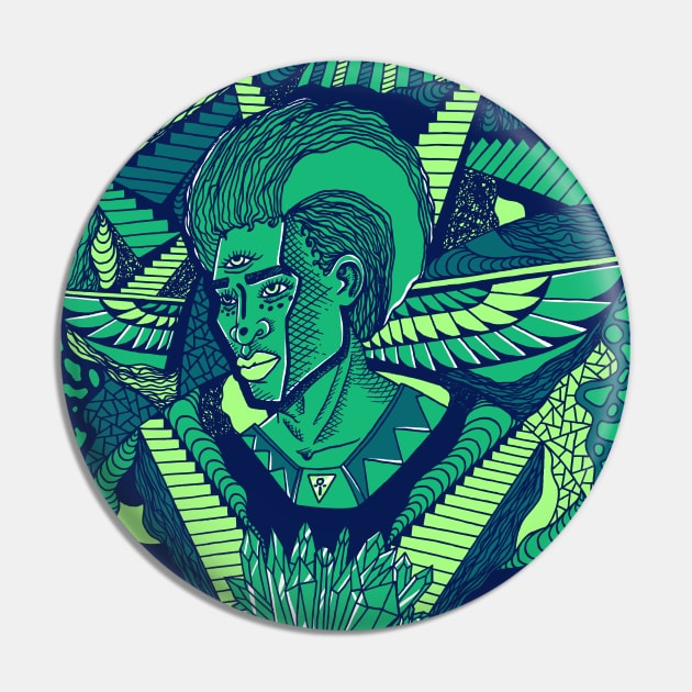 Ngreen Wise Afro King Pin by kenallouis