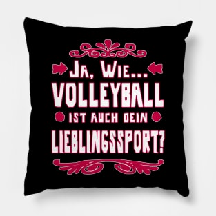 Volleyball Lieblingssport Geschenk Beachvolleyball Pillow