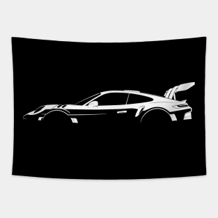 Porsche 911 GT3 RS (992) Silhouette Tapestry