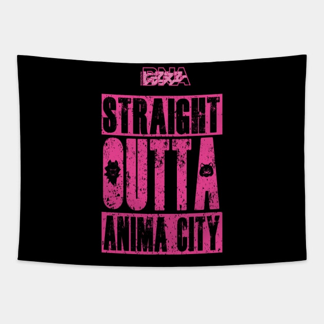 BRAND NEW ANIMAL (BNA): STRAIGHT OUTTA ANIMA CITY Tapestry by FunGangStore