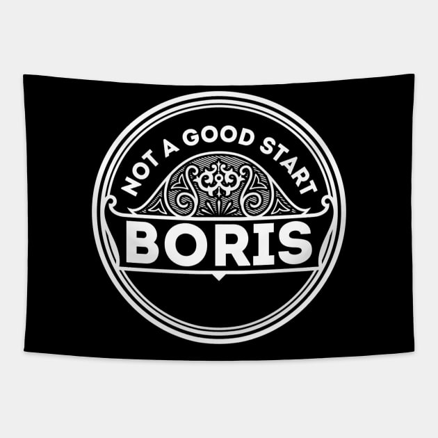 Not A Good Start, Boris! Tapestry by PhilFTW