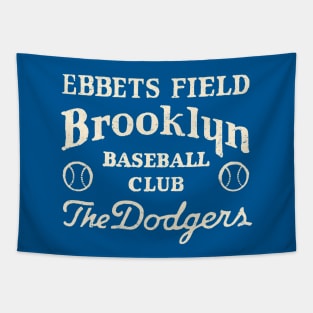 Brooklyn Dodgers Retro Type Design by Buck Tee Tapestry