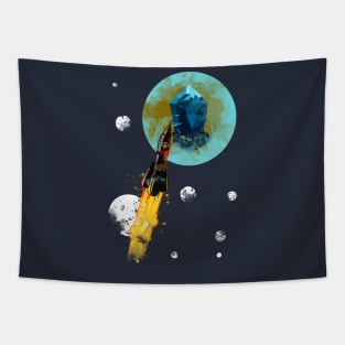 Up To The Moon : Lisk Edition Tapestry