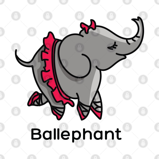 Ballephant (Elephant doing ballet) by PulsePeople