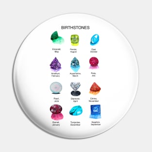 Birthstones Pin