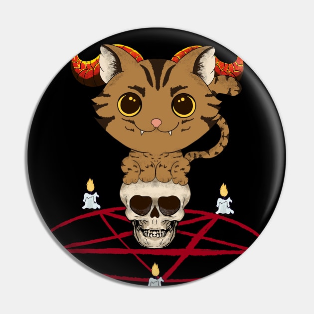 Caring for your Demon cat Pin by Kuchisabishii