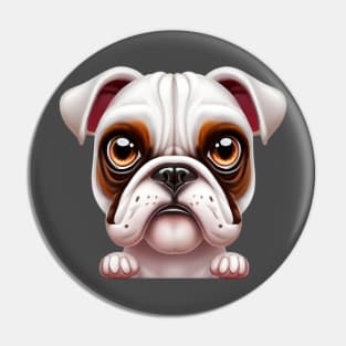 Sweetheart American Bulldog Pin