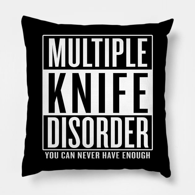 Multiple Knife Disorder Pillow by Saulene