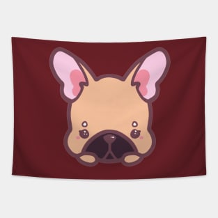 Brown French bulldog breed kawaii cute adorable Tapestry